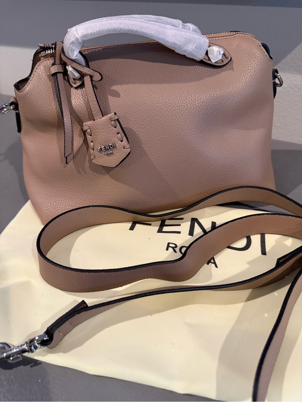 Designer INSPIRED F By the Way beige soft medium Satchel Bag